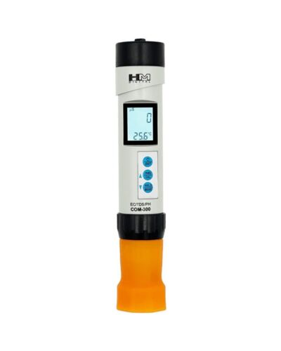 Medidor profesional de pH, EC /TDS y temperatura HM Digital COM-300
