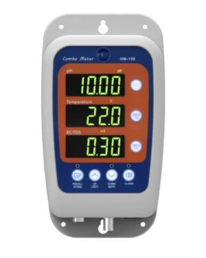 Medidor continuo HM-100 de pH, EC/TDS y temperatura