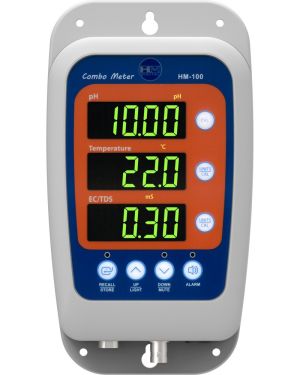 Medidor continuo HM-100 de pH, EC/TDS y temperatura