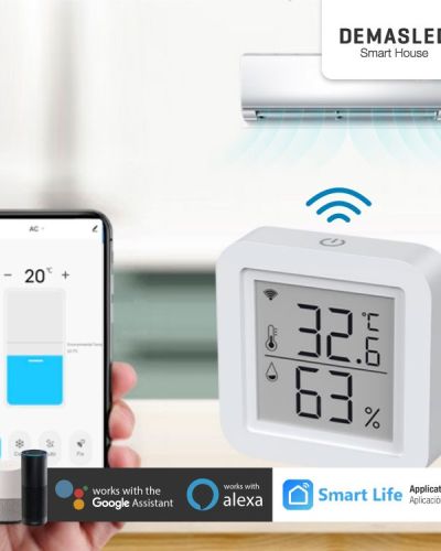 Control Termostato Smart WiFi + IR, Blanco